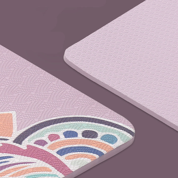 Tappetino yoga Olivenorma in TPE ecologico con stampa mandala da 8 mm 