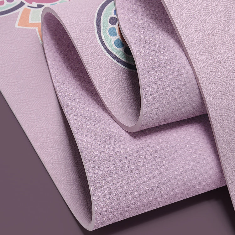 Tappetino yoga Olivenorma in TPE ecologico con stampa mandala da 8 mm 