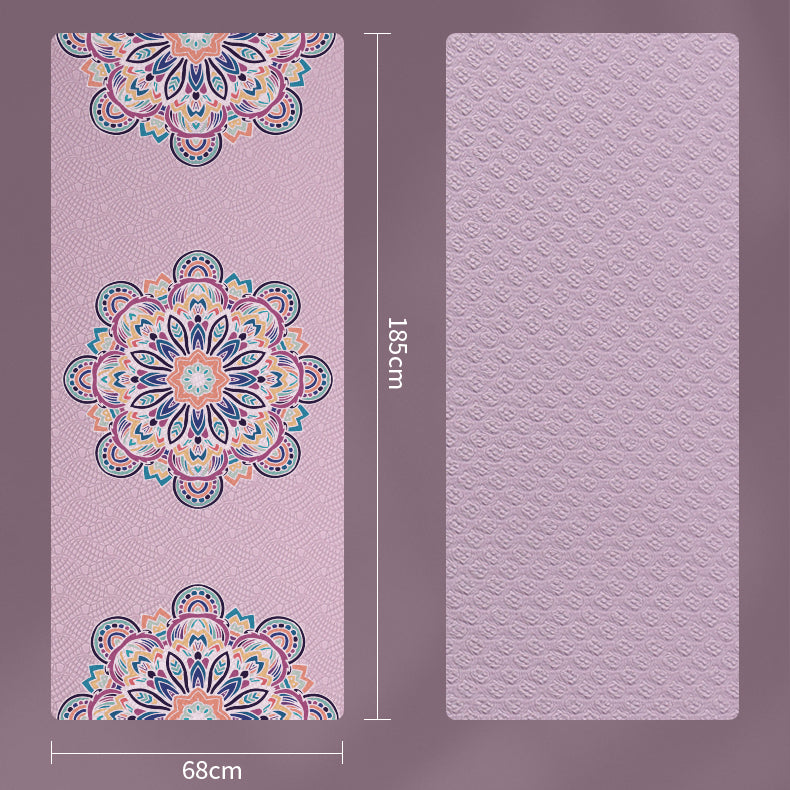 Tappetino yoga Olivenorma in TPE ecologico con stampa mandala da 8 mm 