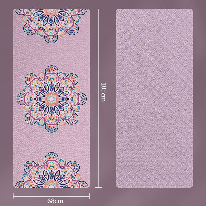 Tappetino yoga Olivenorma in TPE ecologico con stampa mandala da 8 mm 