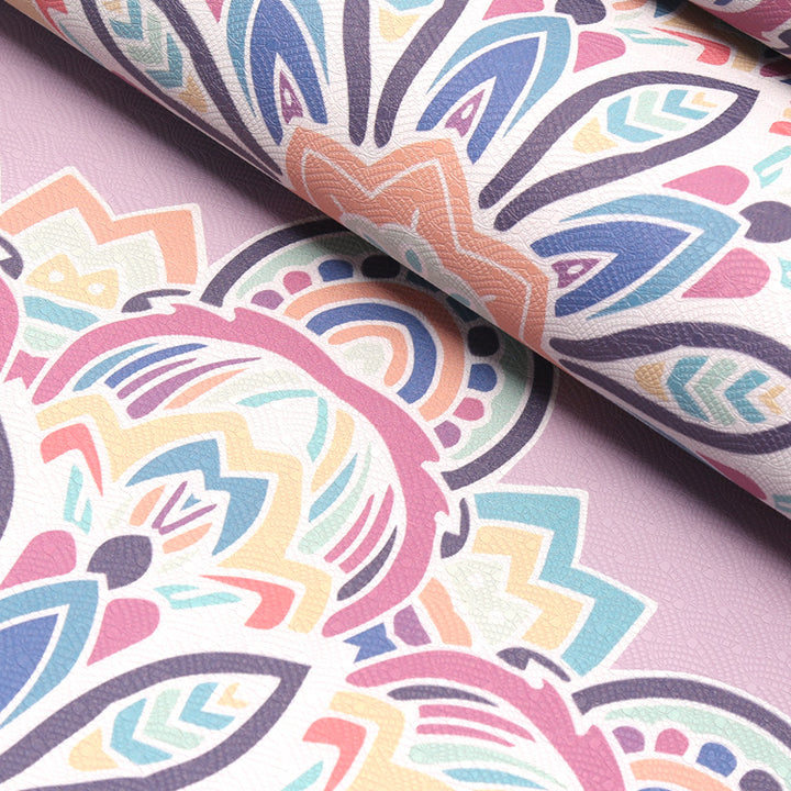 Tappetino yoga Olivenorma in TPE ecologico con stampa mandala da 8 mm 