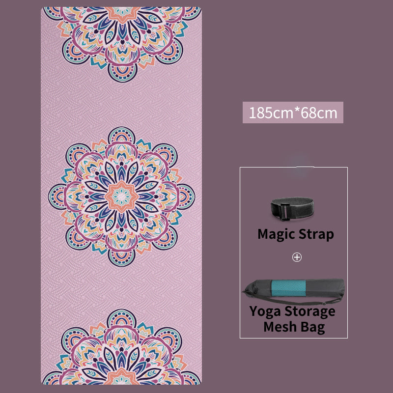 Tappetino yoga Olivenorma in TPE ecologico con stampa mandala da 8 mm 