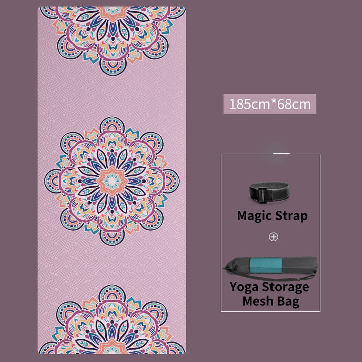 Tappetino yoga Olivenorma in TPE ecologico con stampa mandala da 8 mm 
