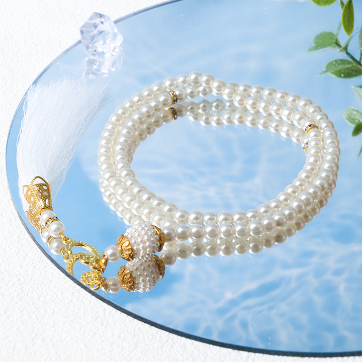 Olivenorma 6mm 99 perline acriliche Tasbih Rosario Bracciale