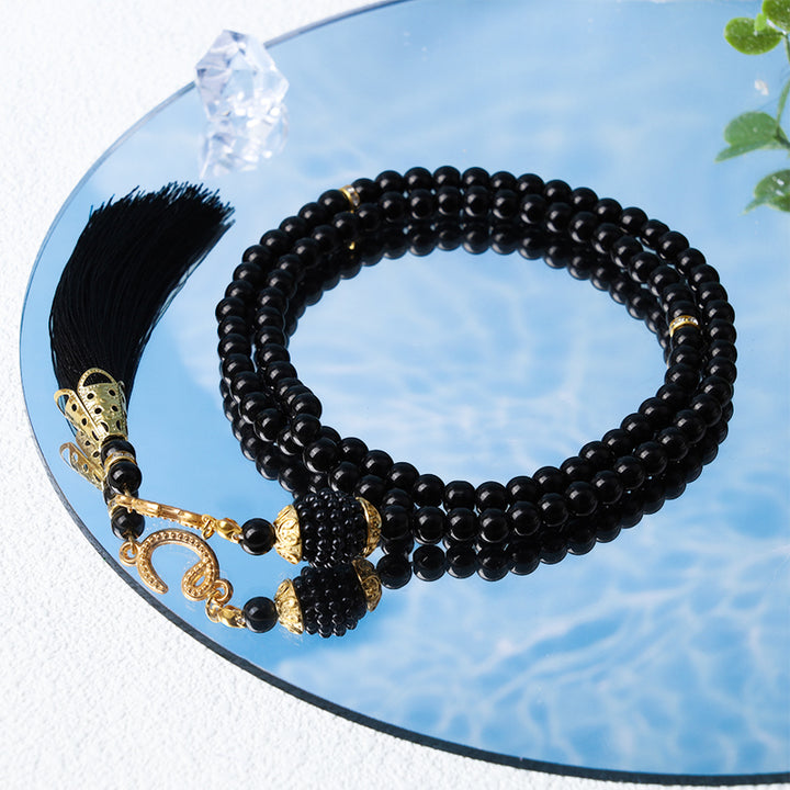 Olivenorma 6mm 99 perline acriliche Tasbih Rosario Bracciale