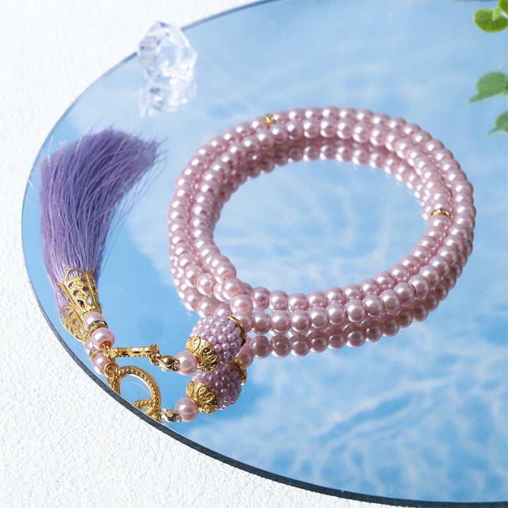 Olivenorma 6mm 99 perline acriliche Tasbih Rosario Bracciale