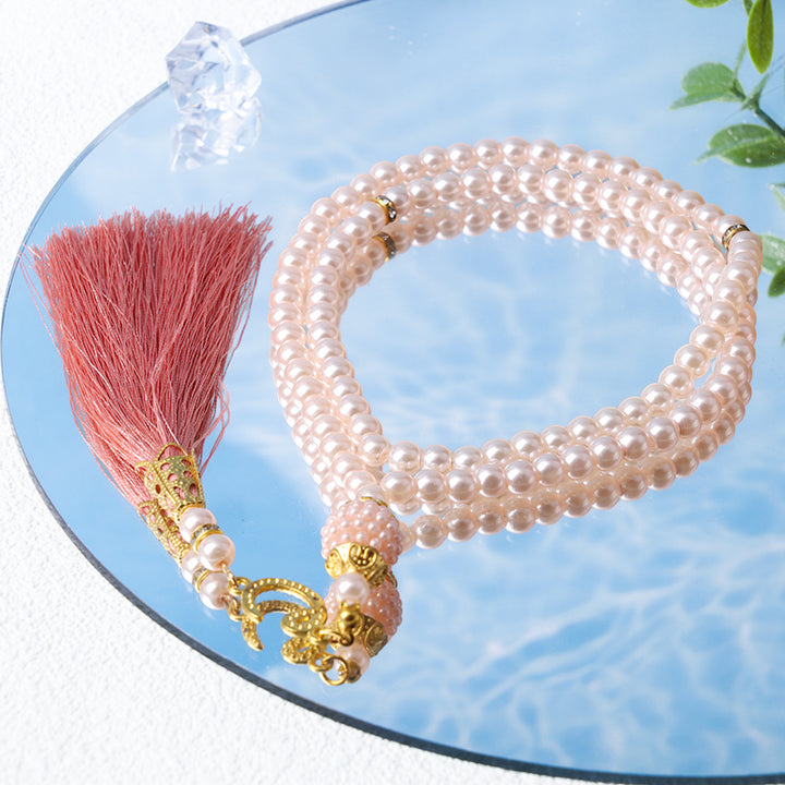 Olivenorma 6mm 99 perline acriliche Tasbih Rosario Bracciale