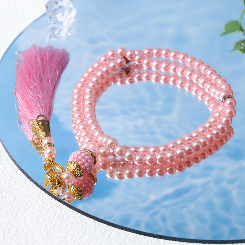 Olivenorma 6mm 99 perline acriliche Tasbih Rosario Bracciale