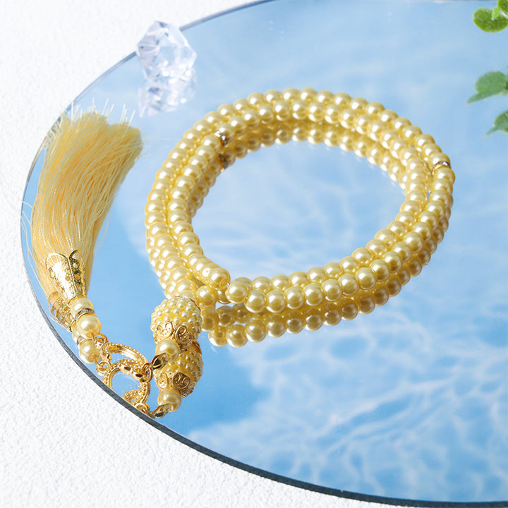 Olivenorma 6mm 99 perline acriliche Tasbih Rosario Bracciale
