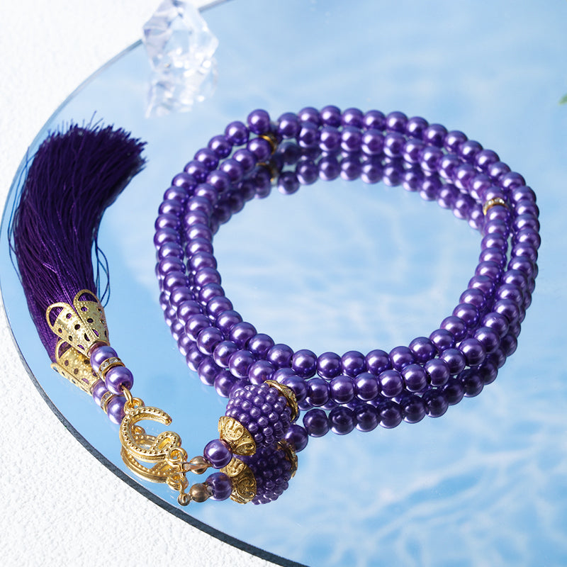 Olivenorma 6mm 99 perline acriliche Tasbih Rosario Bracciale