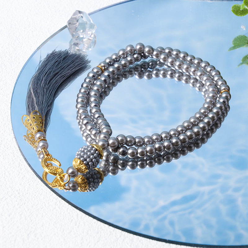 Olivenorma 6mm 99 perline acriliche Tasbih Rosario Bracciale