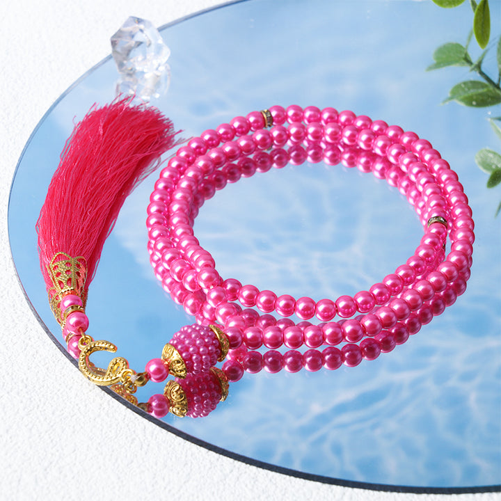 Olivenorma 6mm 99 perline acriliche Tasbih Rosario Bracciale