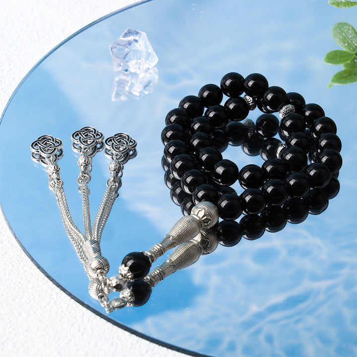 Olivenorma 10mm 33 Bracciale Rosario in Vetro di Porcellana 