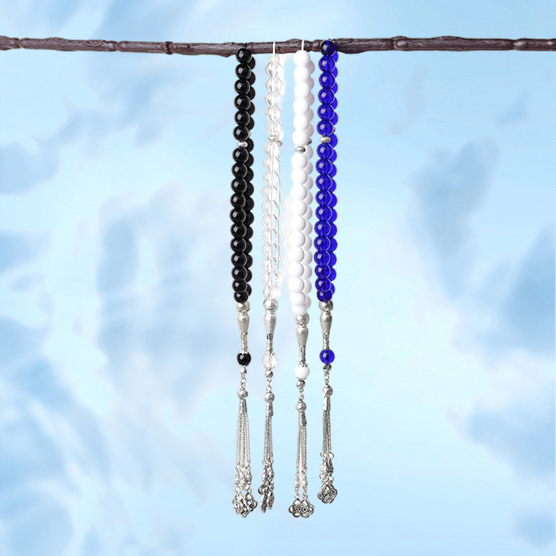 Olivenorma 10mm 33 Bracciale Rosario in Vetro di Porcellana 