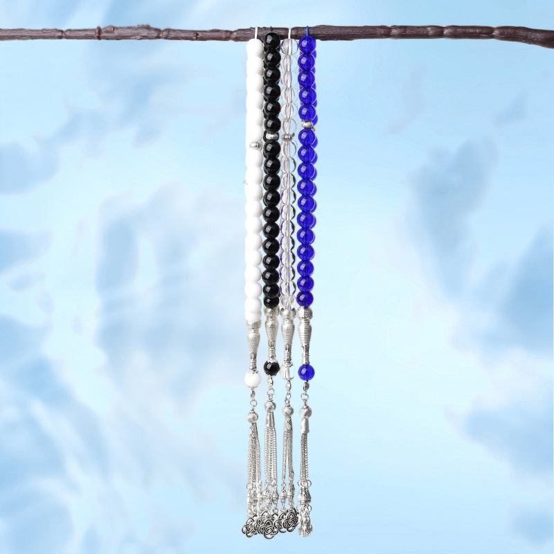 Olivenorma 10mm 33 Bracciale Rosario in Vetro di Porcellana 