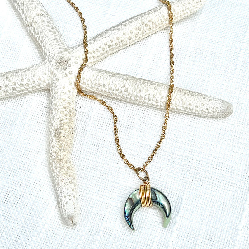 Collana con mezzaluna in pietra preziosa Olivenorma - image 8