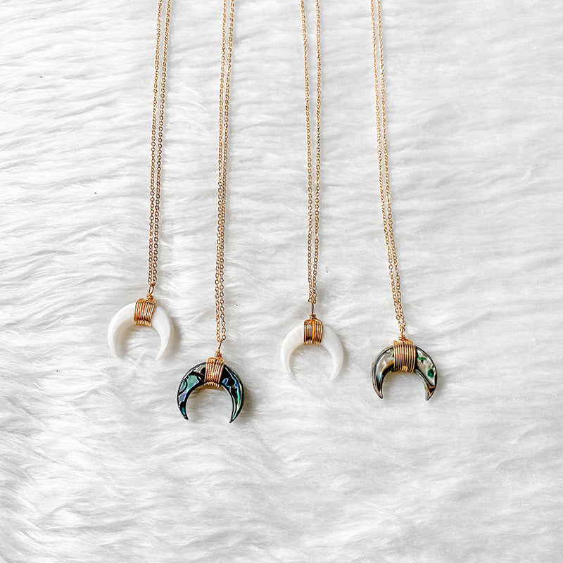 Collana con mezzaluna in pietra preziosa Olivenorma - image 43