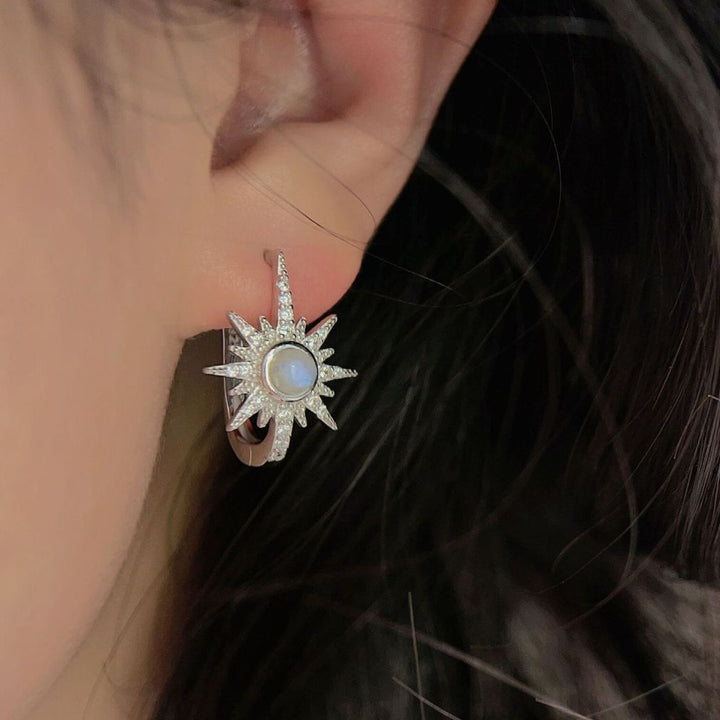 Olivenorma Moonstone S925 Orecchini in argento sterling con pietra di luna