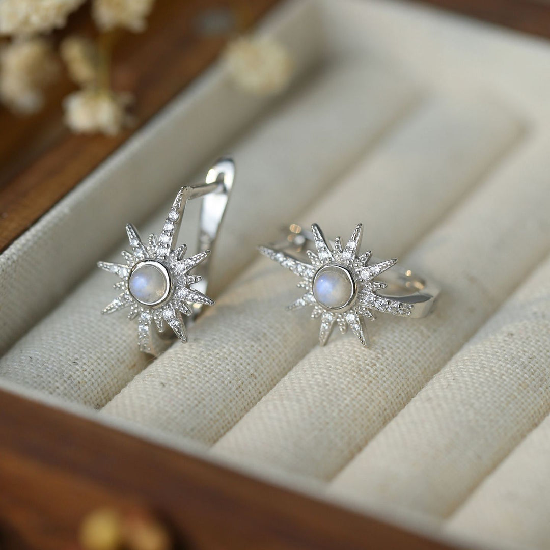 Olivenorma Moonstone S925 Orecchini in argento sterling con pietra di luna