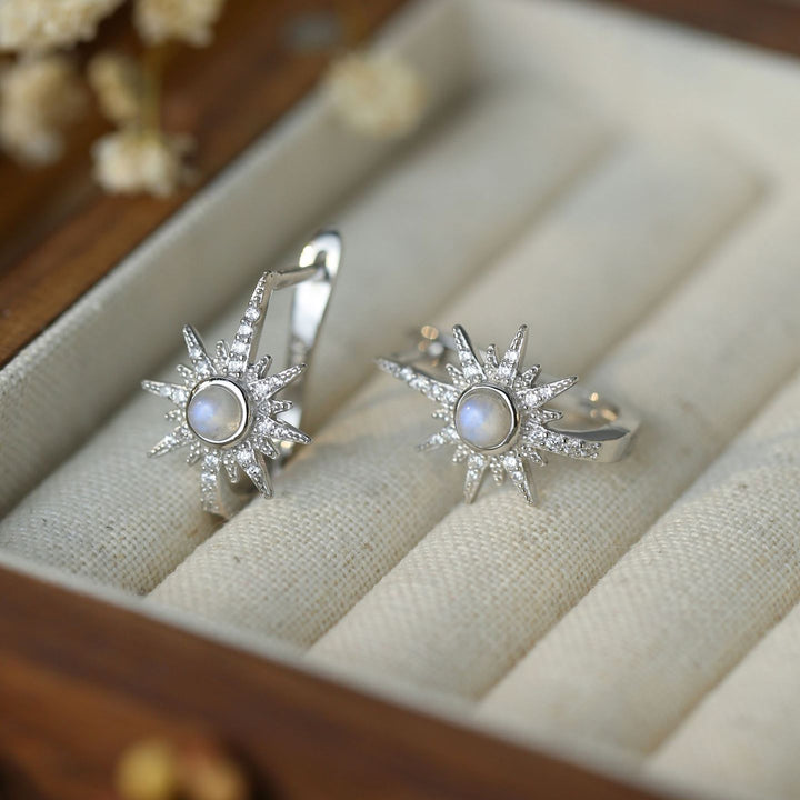 Olivenorma Moonstone S925 Orecchini in argento sterling con pietra di luna