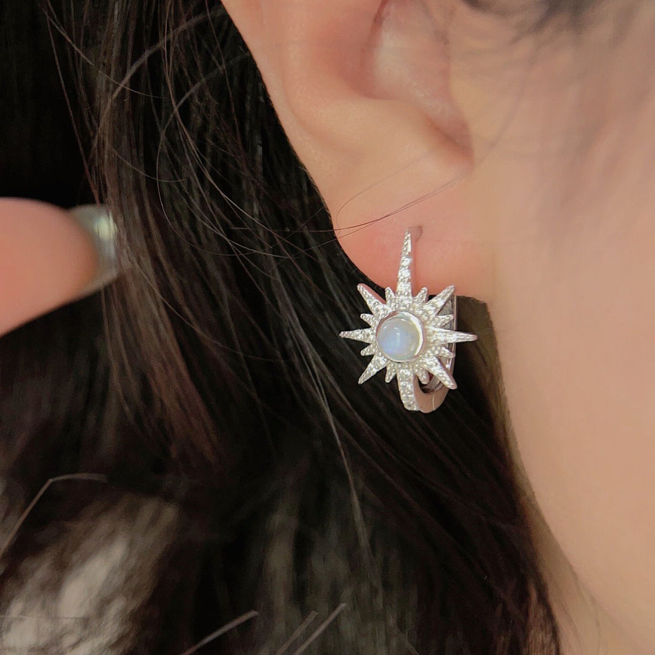 Olivenorma Moonstone S925 Orecchini in argento sterling con pietra di luna