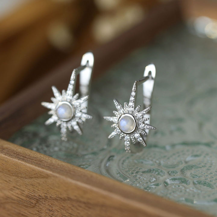 Olivenorma Moonstone S925 Orecchini in argento sterling con pietra di luna