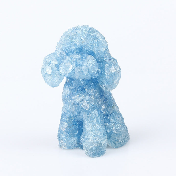 Decorazione in pietra preziosa naturale Olivenorma Crystal Poodle