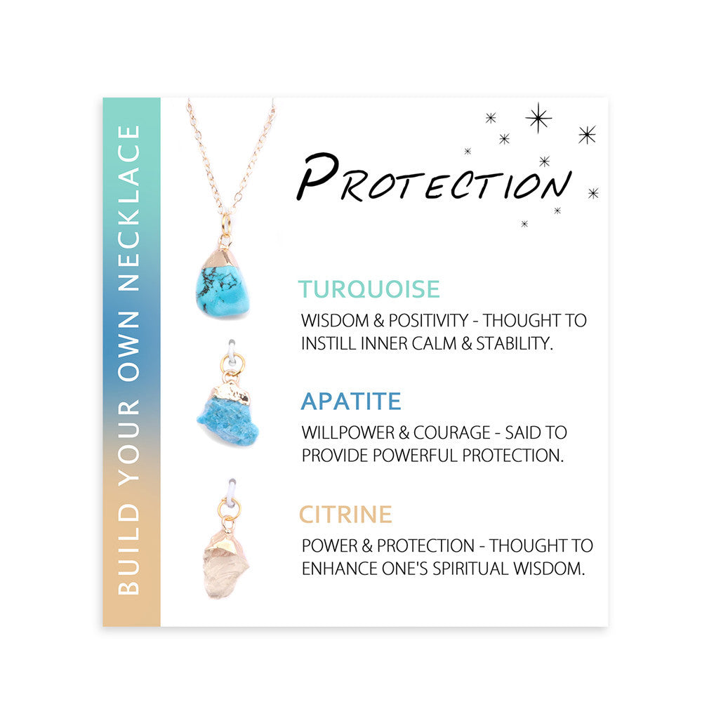 Collana con carta di benedizione in pietra grezza irregolare naturale Olivenorma