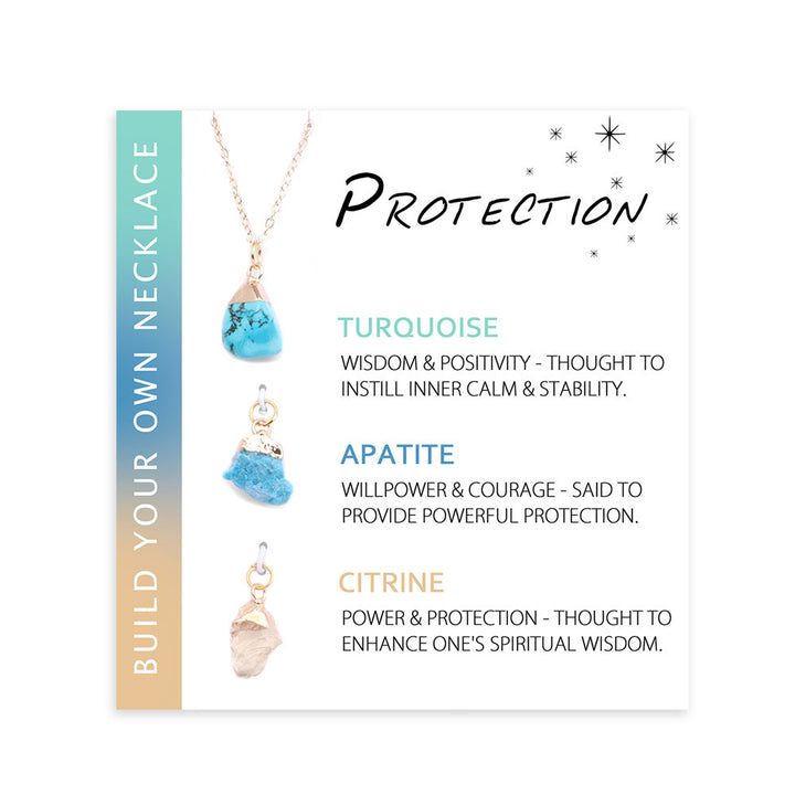 Collana con carta di benedizione in pietra grezza irregolare naturale Olivenorma