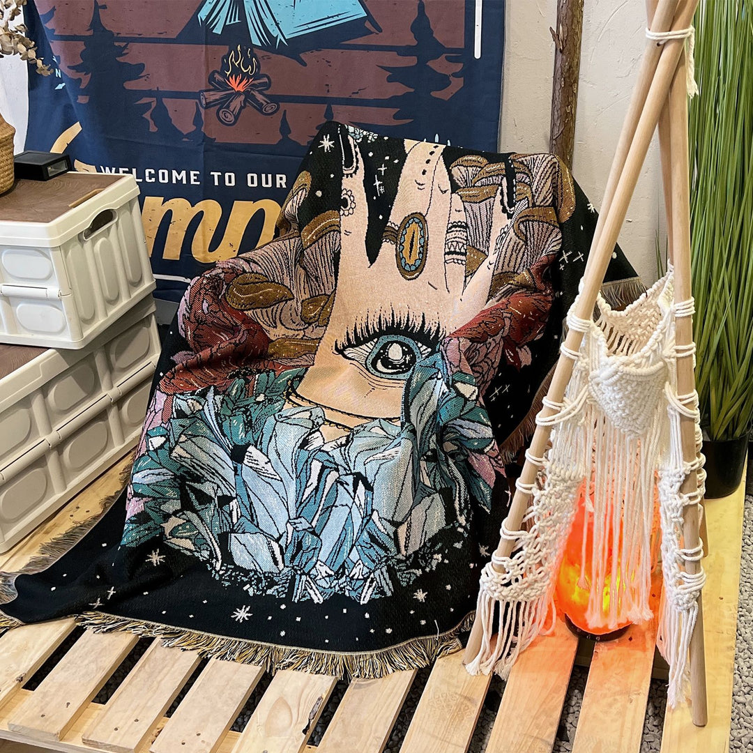 Olivenorma The Hand Coperta di cristallo con occhi di farfalla