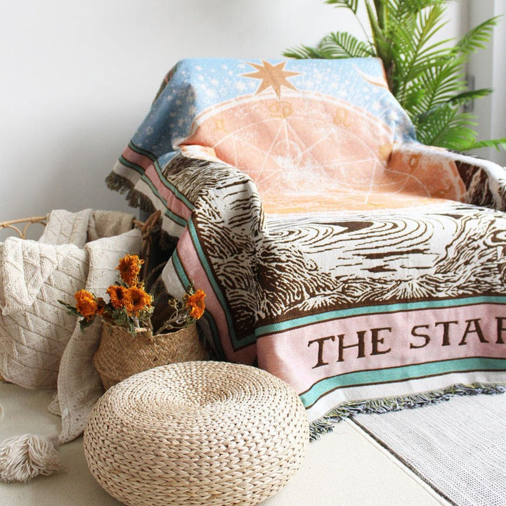 Olivenorma Tarocchi "LA STELLA" Stampa Nappe Coperta Intrecciata