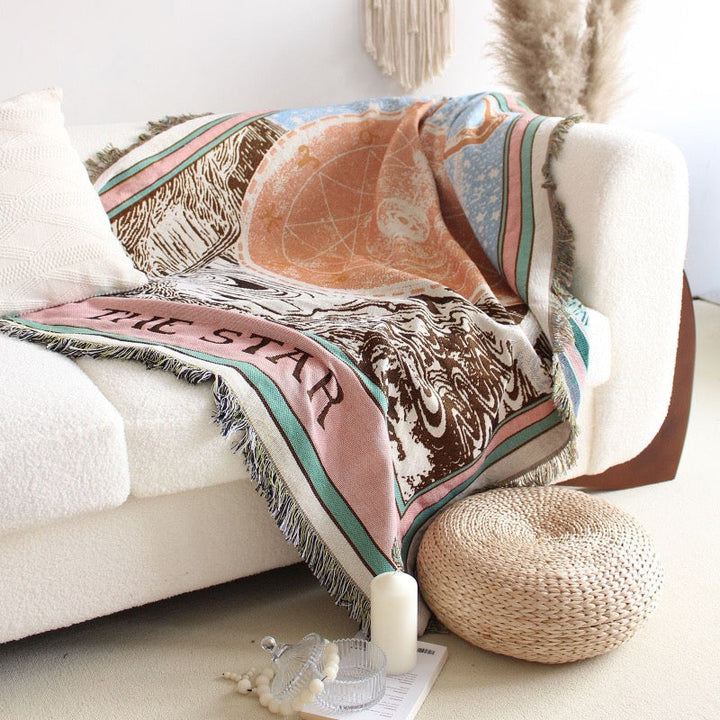 Olivenorma Tarocchi "LA STELLA" Stampa Nappe Coperta Intrecciata