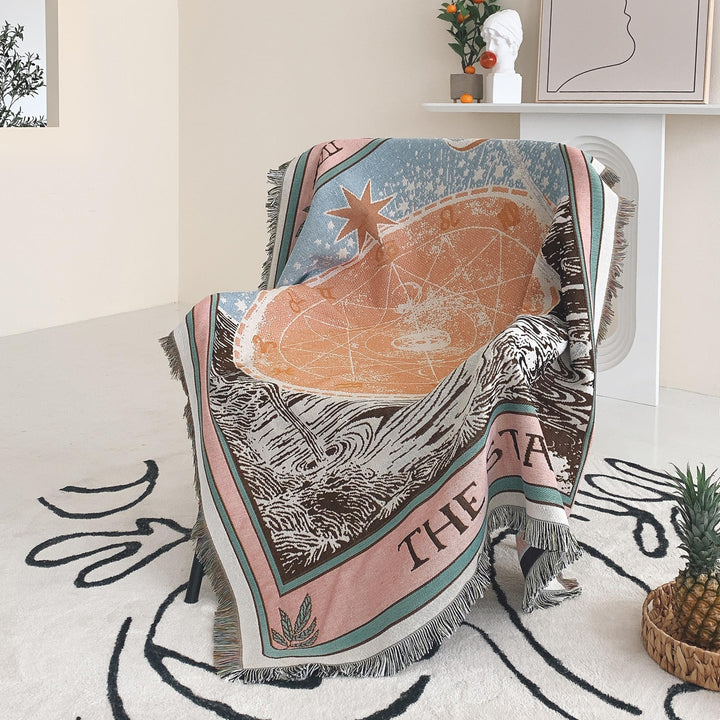 Olivenorma Tarocchi "LA STELLA" Stampa Nappe Coperta Intrecciata