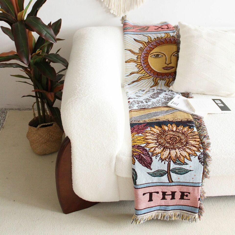 Olivenorma Tarocchi "IL SOLE" Stampa Nappe Coperta Intrecciata
