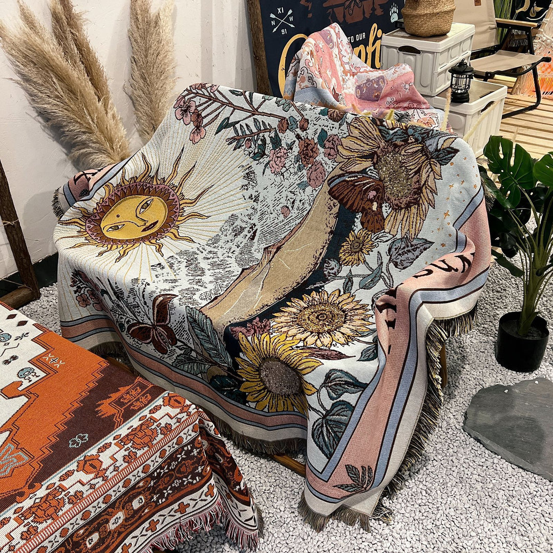 Olivenorma Tarocchi "IL SOLE" Stampa Nappe Coperta Intrecciata