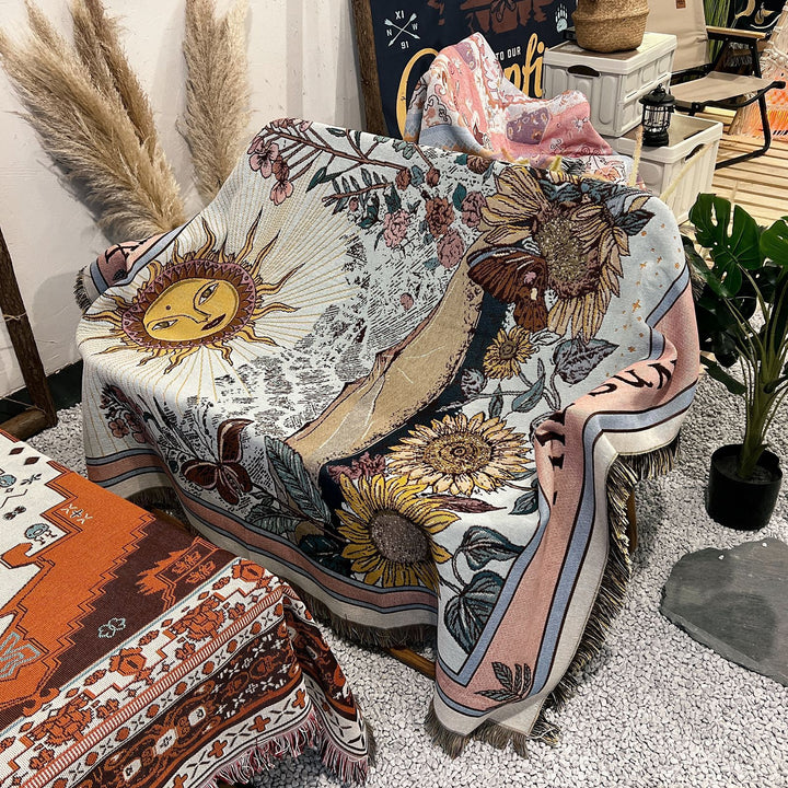 Olivenorma Tarocchi "IL SOLE" Stampa Nappe Coperta Intrecciata