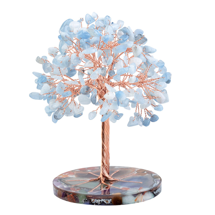 Olivenorma Agata rotonda Pezzo Base Cristallo curativo Feng Shui Albero 