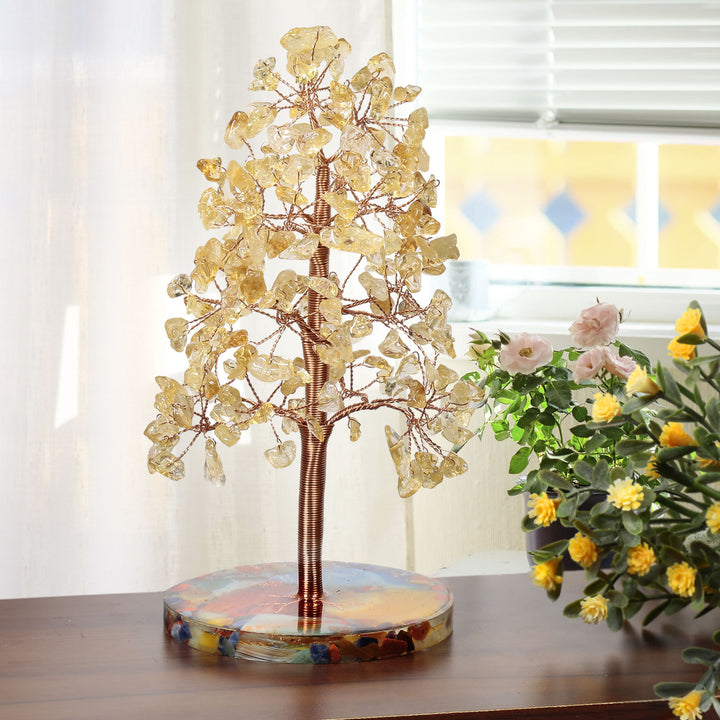Olivenorma Agata rotonda Pezzo Base Cristallo curativo Feng Shui Albero 