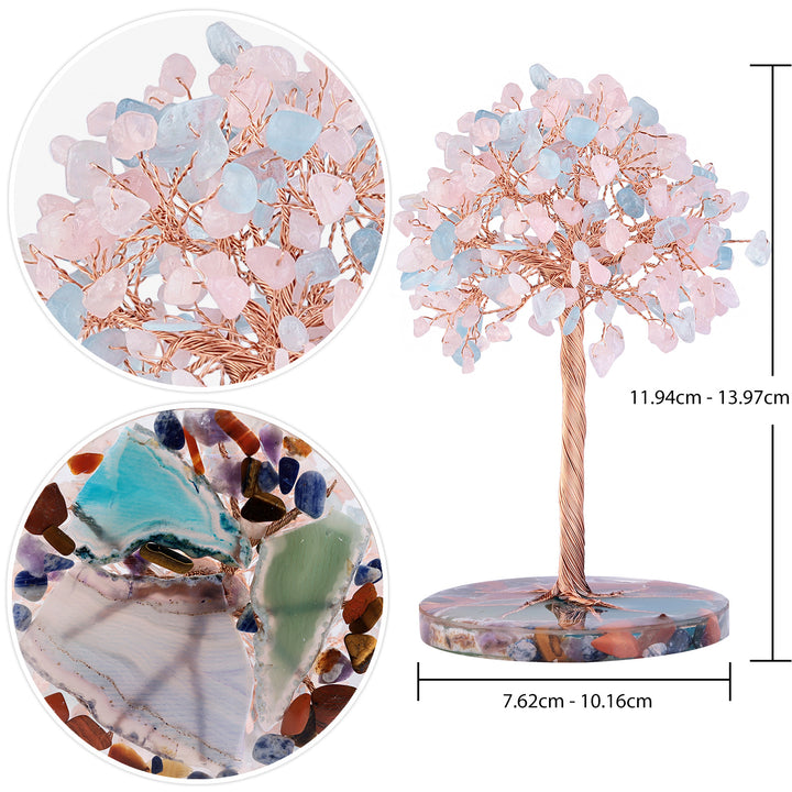 Olivenorma Agata rotonda Pezzo Base Cristallo curativo Feng Shui Albero 