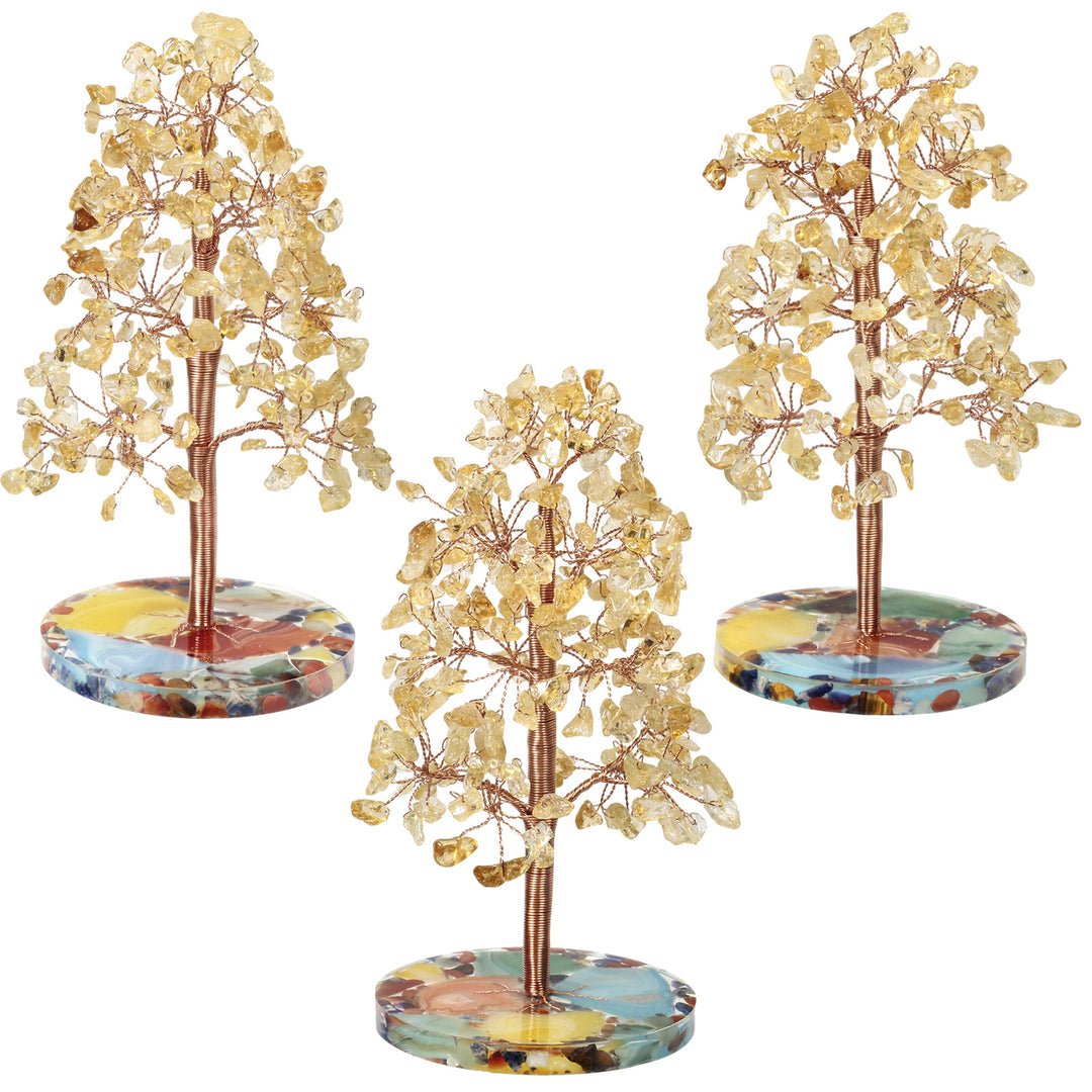 Olivenorma Agata rotonda Pezzo Base Cristallo curativo Feng Shui Albero 
