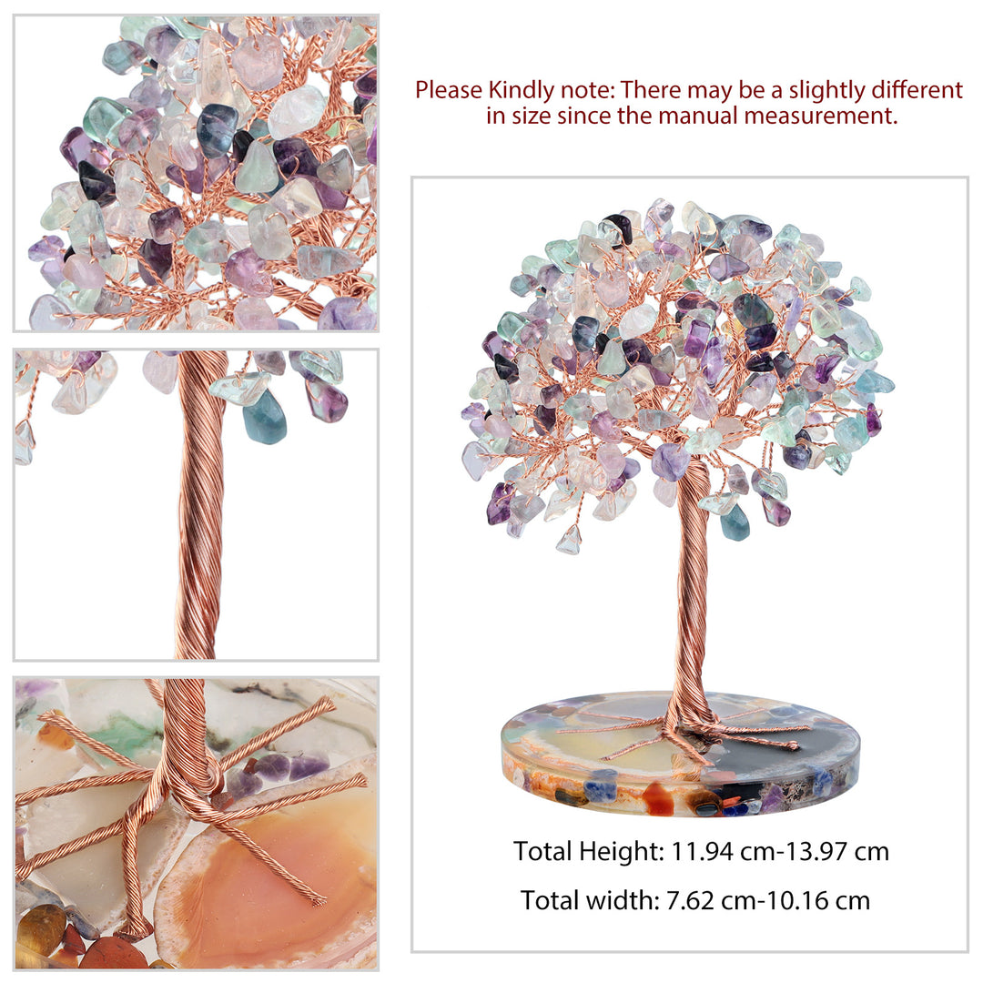 Olivenorma Agata rotonda Pezzo Base Cristallo curativo Feng Shui Albero 