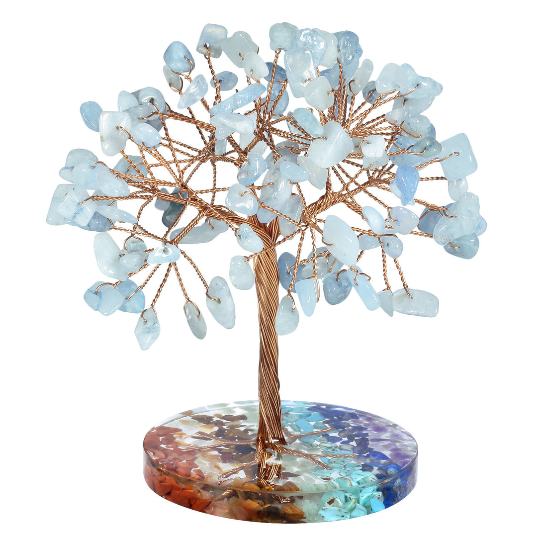 Ghiaia di chakra Olivenorma con base rotonda Feng Shui Tree