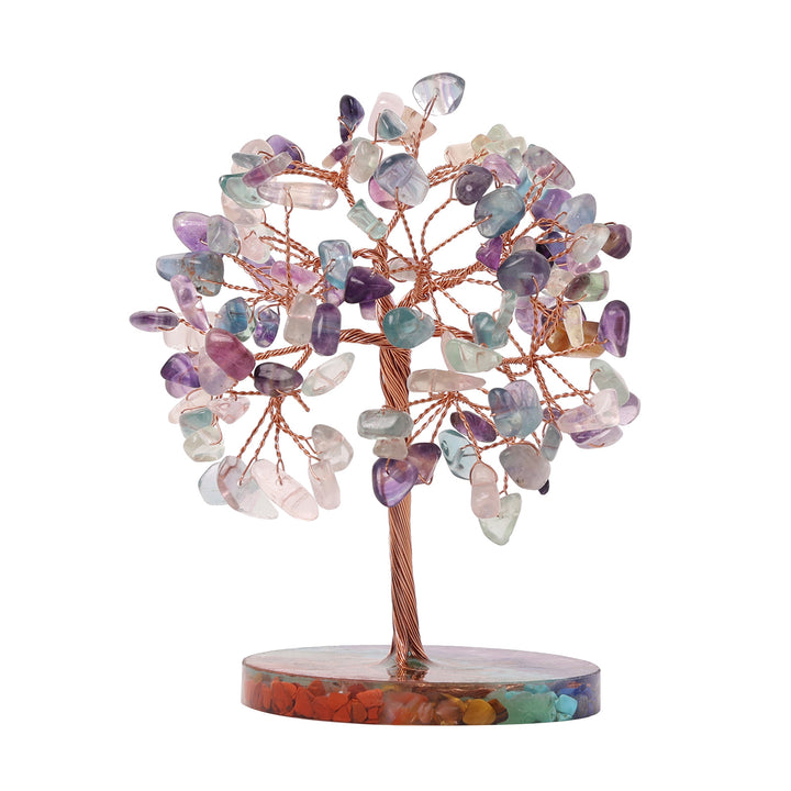 Ghiaia di chakra Olivenorma con base rotonda Feng Shui Tree