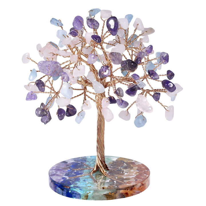 Ghiaia di chakra Olivenorma con base rotonda Feng Shui Tree