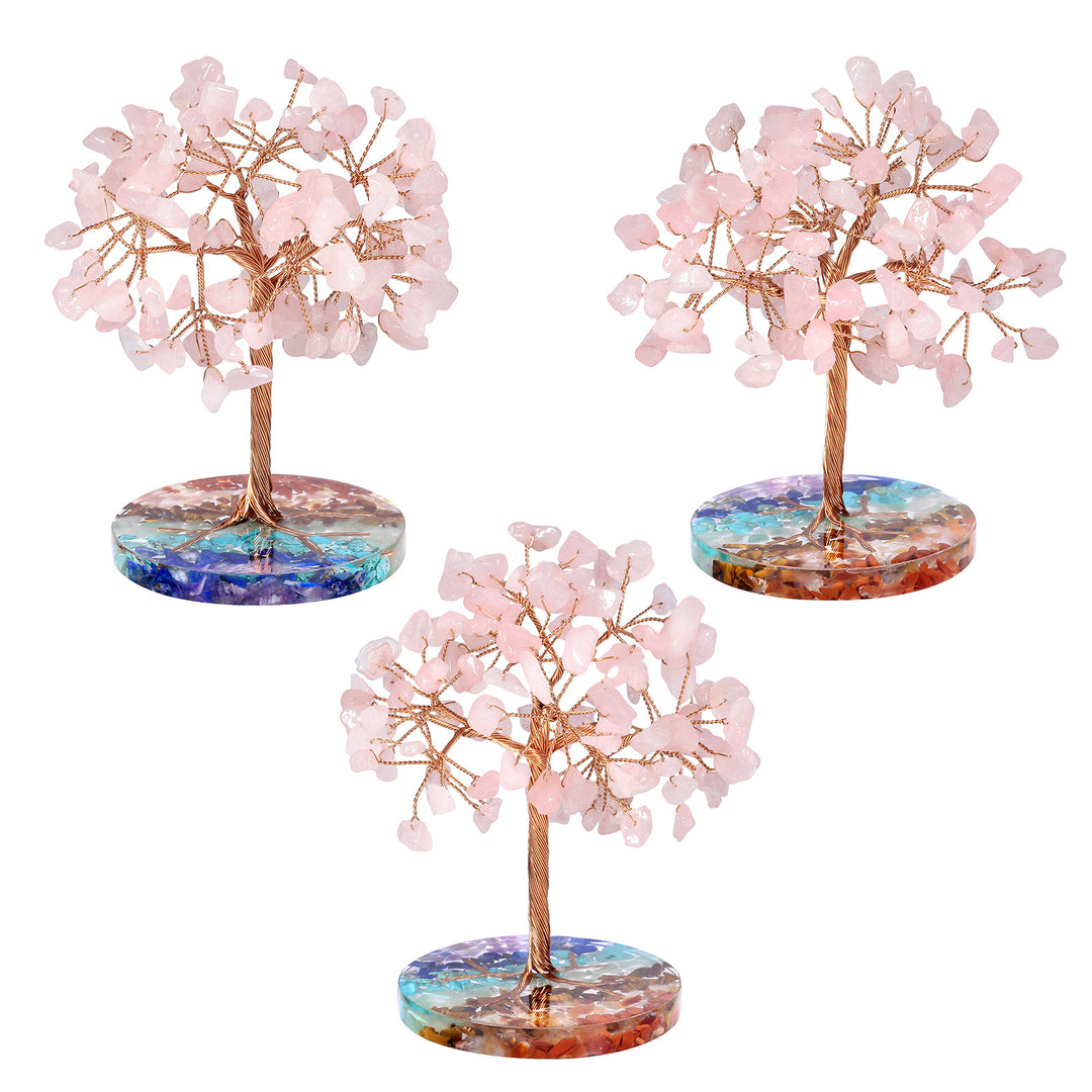 Ghiaia di chakra Olivenorma con base rotonda Feng Shui Tree