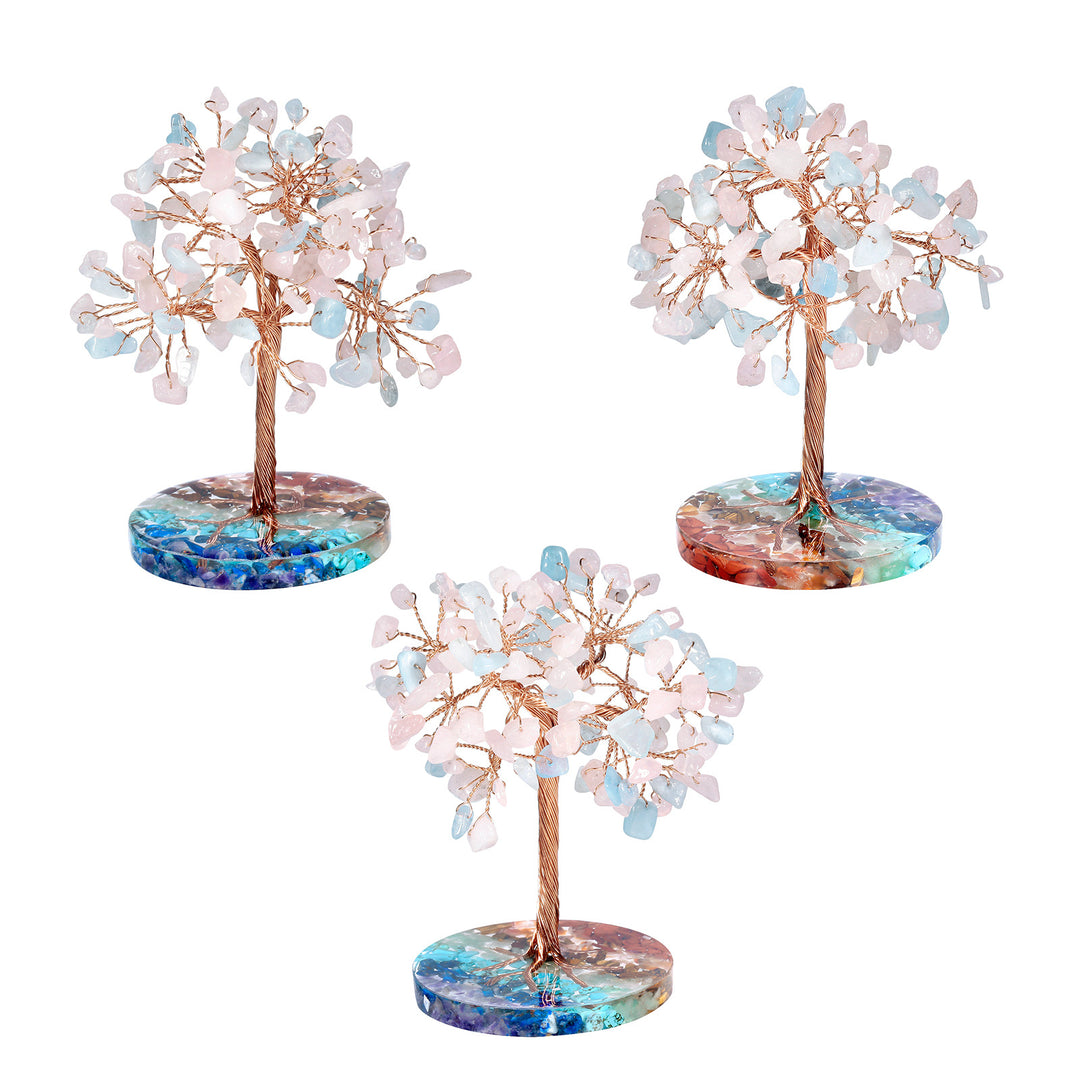 Ghiaia di chakra Olivenorma con base rotonda Feng Shui Tree