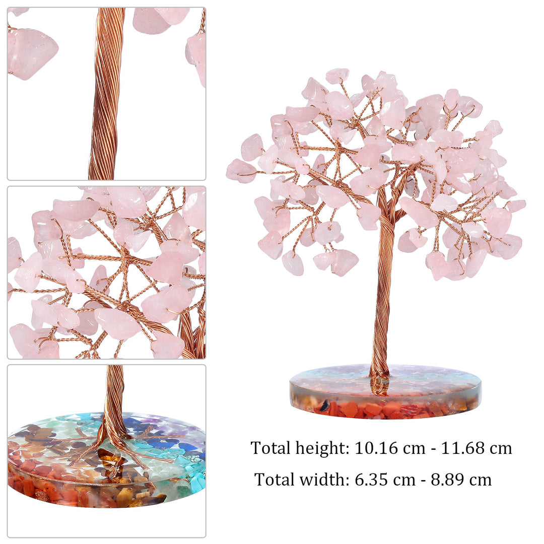 Ghiaia di chakra Olivenorma con base rotonda Feng Shui Tree