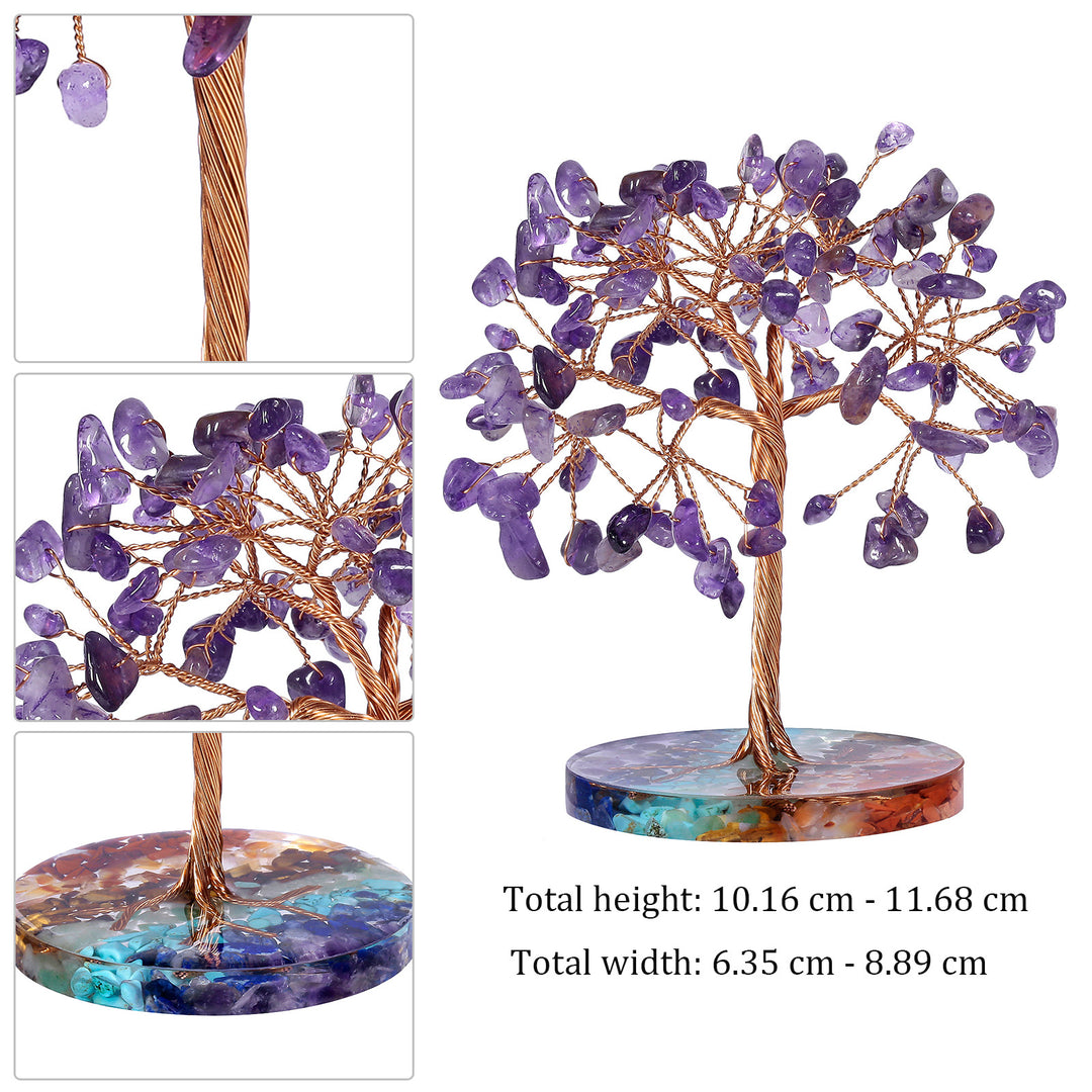 Ghiaia di chakra Olivenorma con base rotonda Feng Shui Tree
