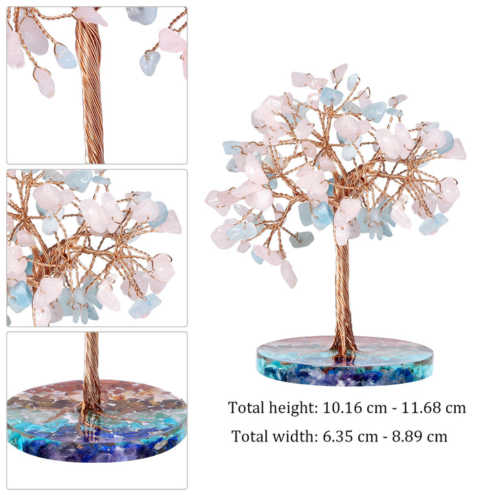 Ghiaia di chakra Olivenorma con base rotonda Feng Shui Tree