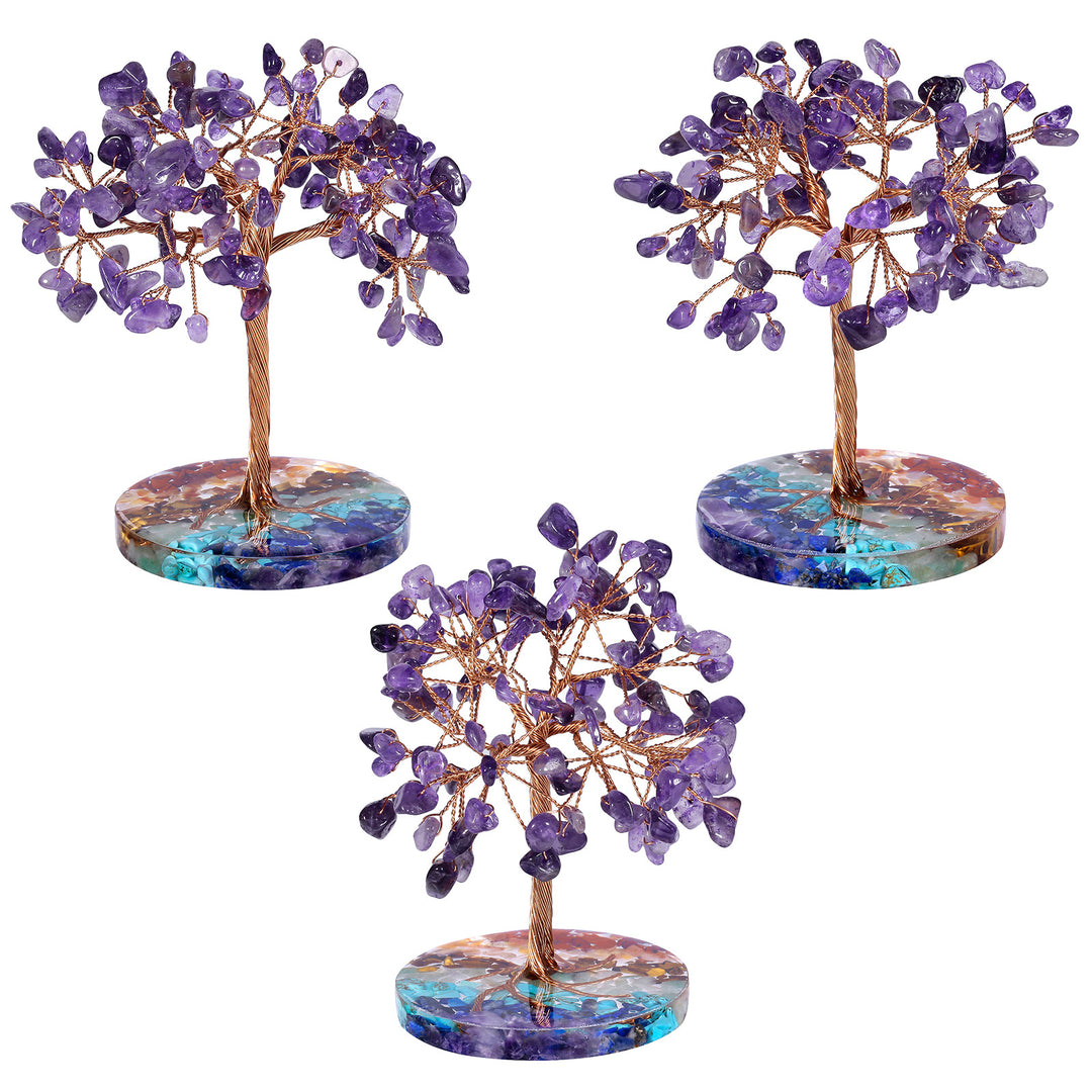 Ghiaia di chakra Olivenorma con base rotonda Feng Shui Tree